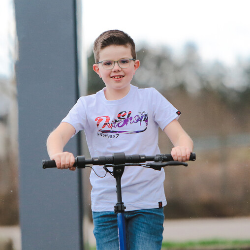 T-Shirt DriftShop Vintage - Blanc - Enfant